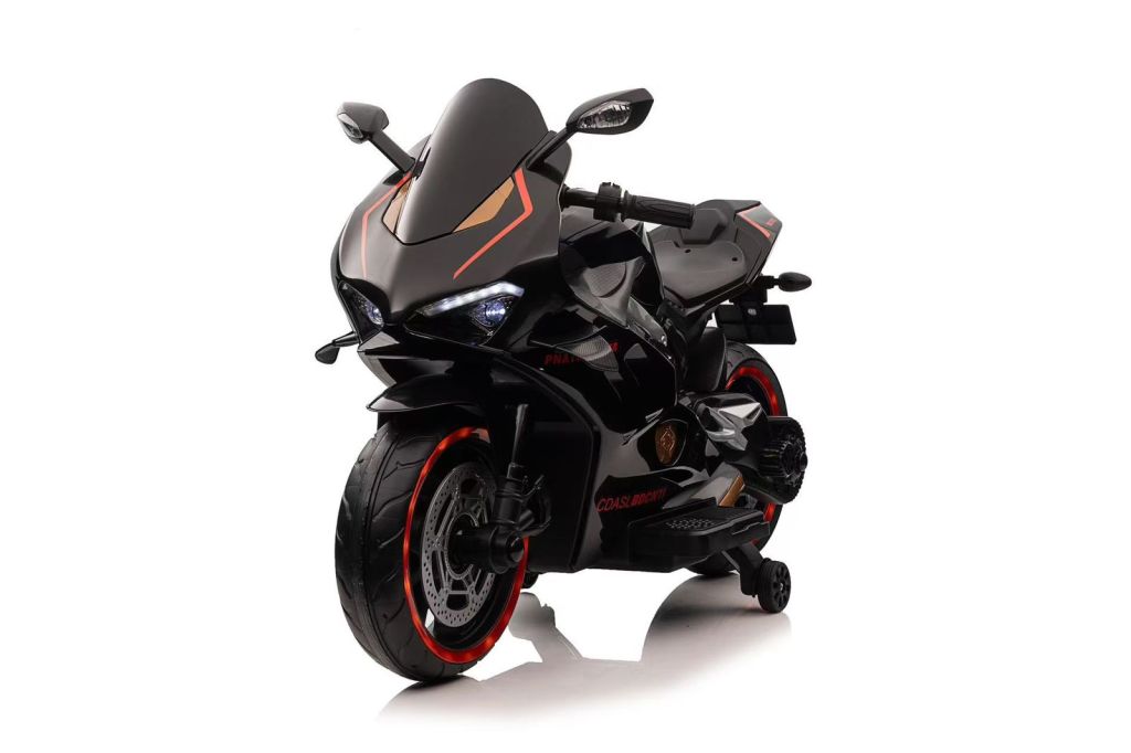 MOTOCICLETA DEPORTIVA PARA NIÑOS COLOR NEGRO MODELO TEK 928